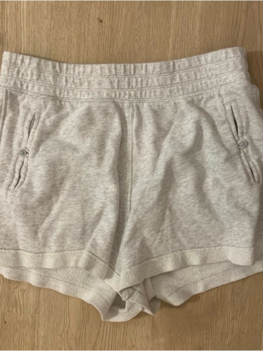 aerie Light Gray Knit Athletic Lounge Shorts